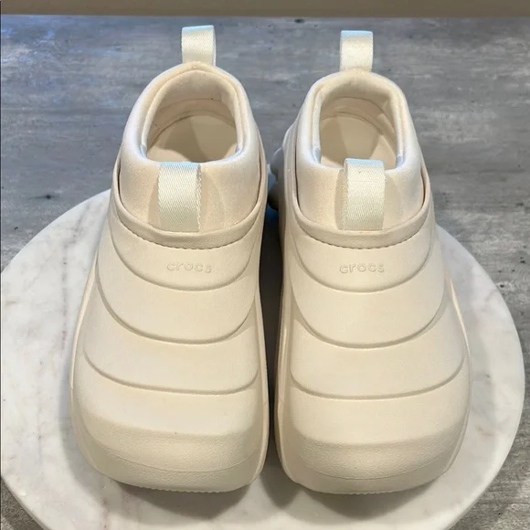 CROCS Tundra Echo Trainer’s Off-White unisex size M10  W12 - Picture 7 of 11